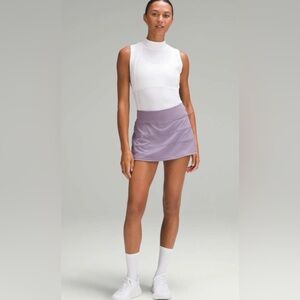 Lululemon Lilac Athletic Skort Pace Rival Tennis Skirt Pleat EXCELLENT condition